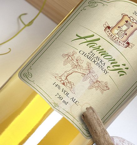 harmonija vine etikettengestaltung für wein