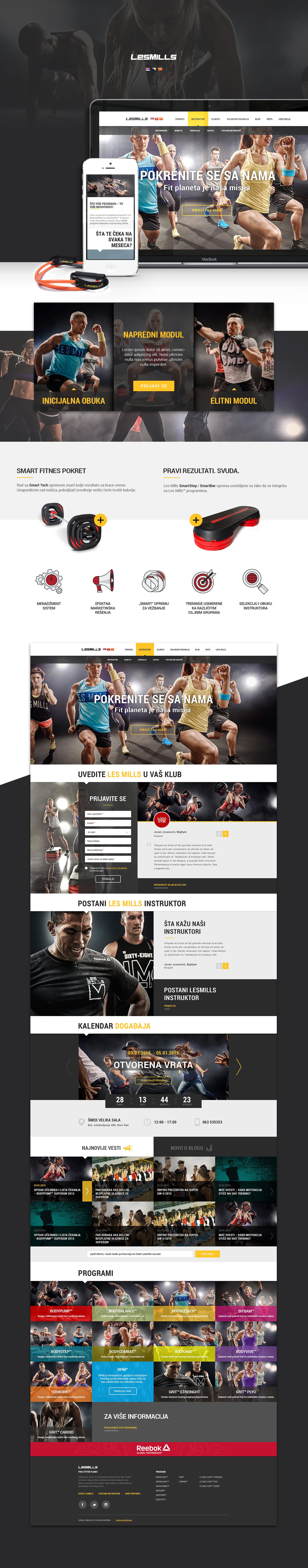 Les Mills Webdesign und Development