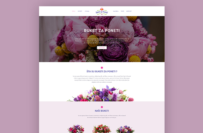 buketi flowers online-shop webdesign