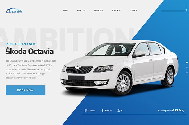 webdesign easy rent-a-car