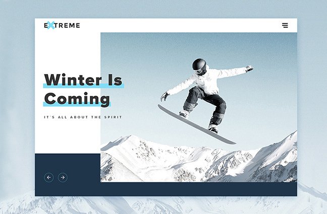 webdesign extreme winter