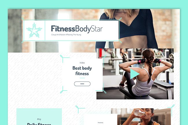 webdesign fitness body star