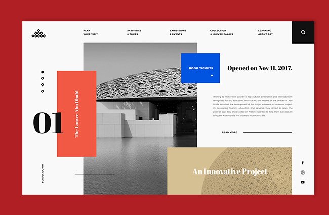 louvre webpräsentation