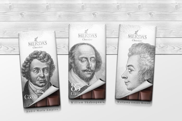 Verpackung von Süßwarenerzeugnissen inspirierende Ideen merdas chocolate