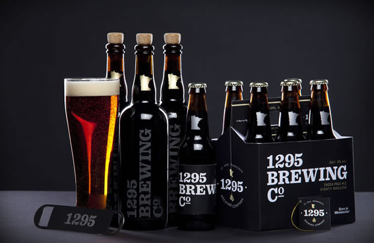 bierverpackung design 1295 Brewing Co.