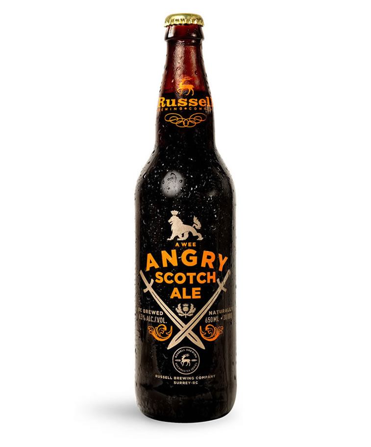 bierverpackung design angry scotch ale