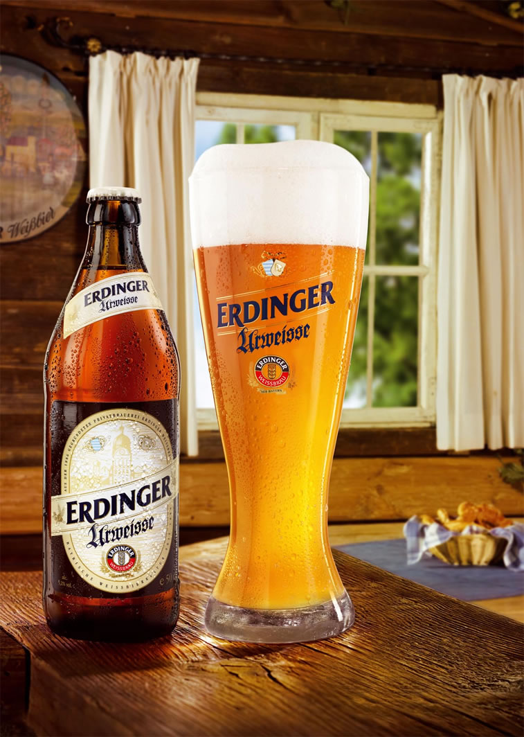 bierverpackung design erdinger bier