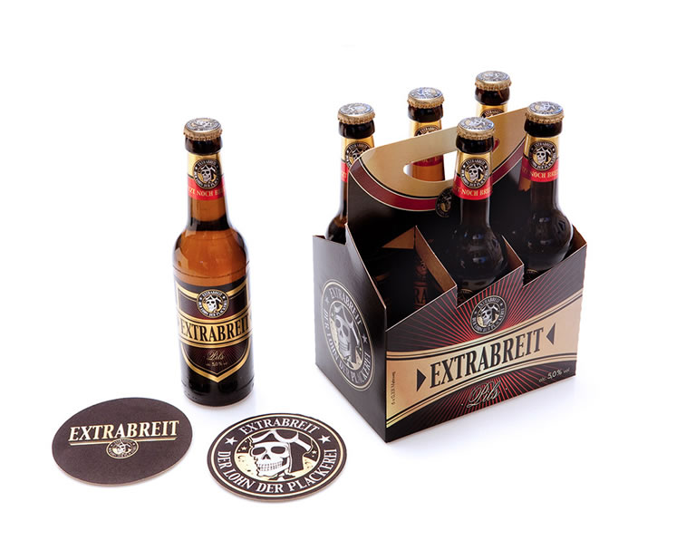 bierverpackung design extrabreit bier