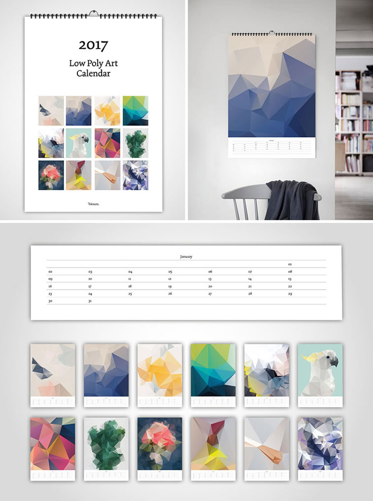 Kreative Beispiele für Kalender-Design 1
