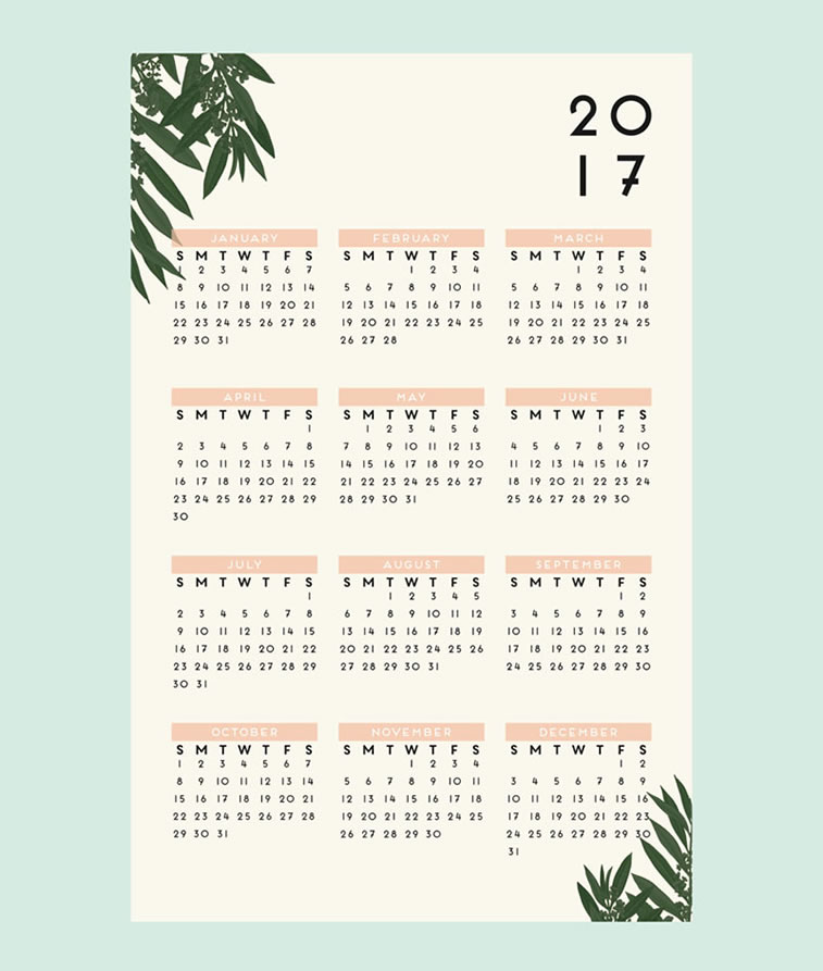Kreative Beispiele für Kalender-Design 2