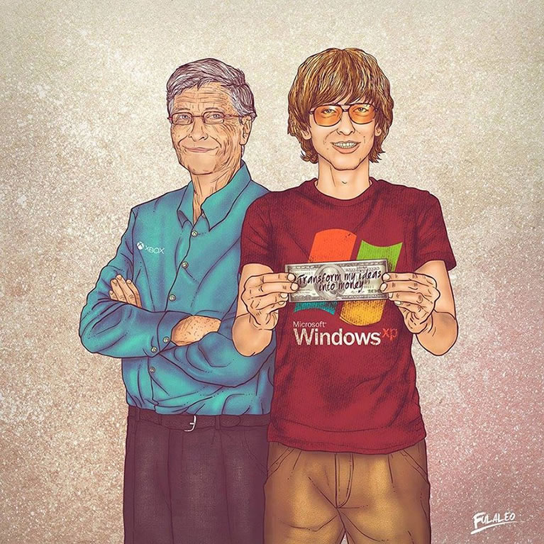 einst und nun fulaleo bill gates