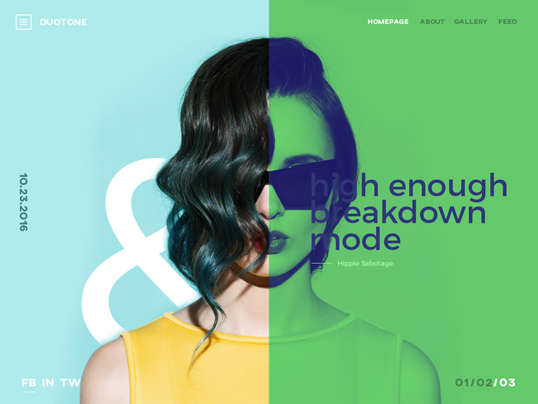 trends im webdesign 2017 duotone