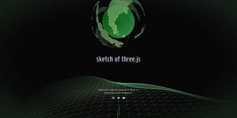 Sketch of three js interaktive skizze