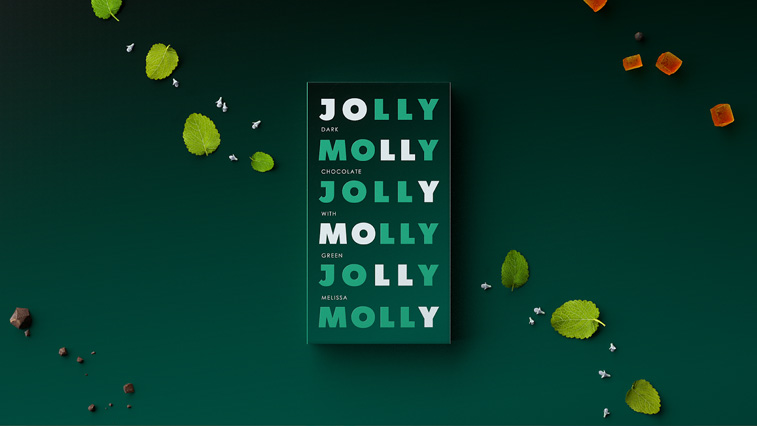 Jolly-Molly schokoladenverpackung