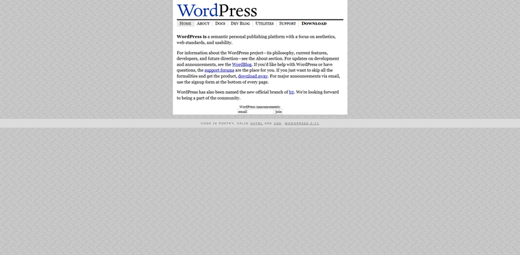 WordPress 2003