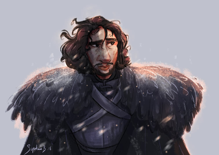 John Snow game of thrones sophie barocas