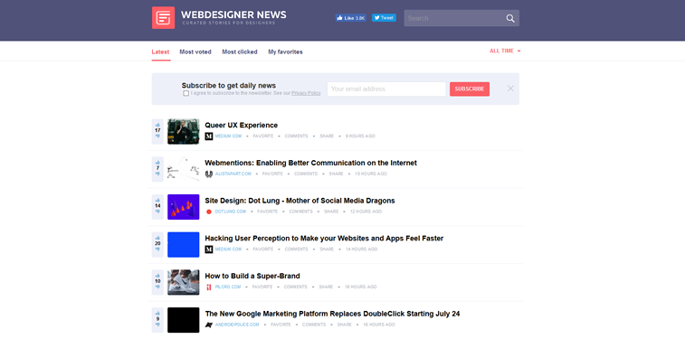 webdesigner news