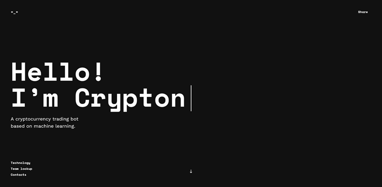 Crypton website screenshot