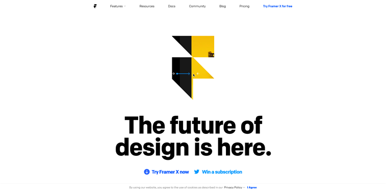 Framer X Homepage