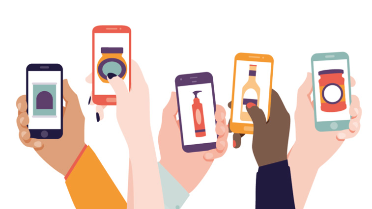 smartphones illustration bild