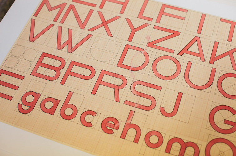 bauhaus typografie alphabet