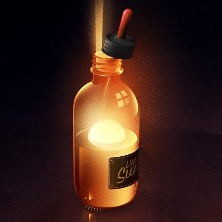 Das Licht in der Flasche